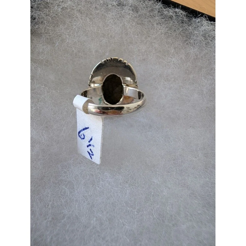 Labradorite 925 Sterling Silver Ring Size 6.5